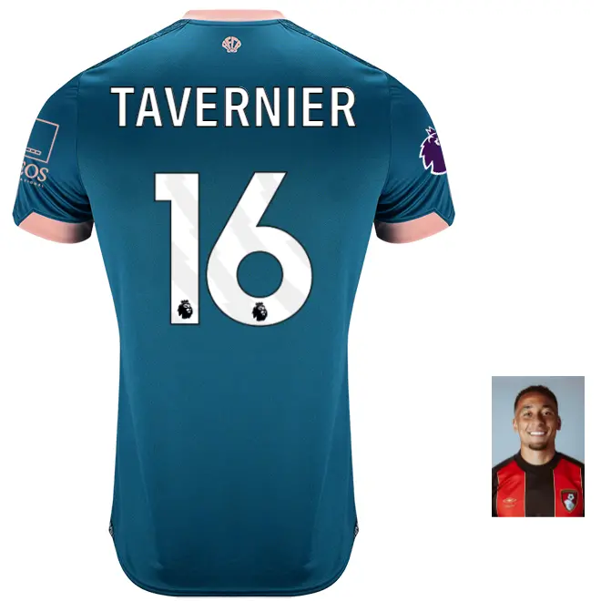 childrens-third-shirt-2425-lagoon-green-16-marcus-tavernier-thrd24ytshirt-16 Bournemouth Kit Collection | Premium AFC Bournemouth Merchandise