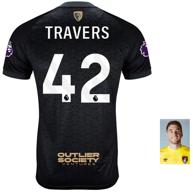 mbj-x-afcb-mens-shirt-black-42-mark-travers-mbj24mnshirtbk-42 Bournemouth Kit Collection | Premium AFC Bournemouth Merchandise