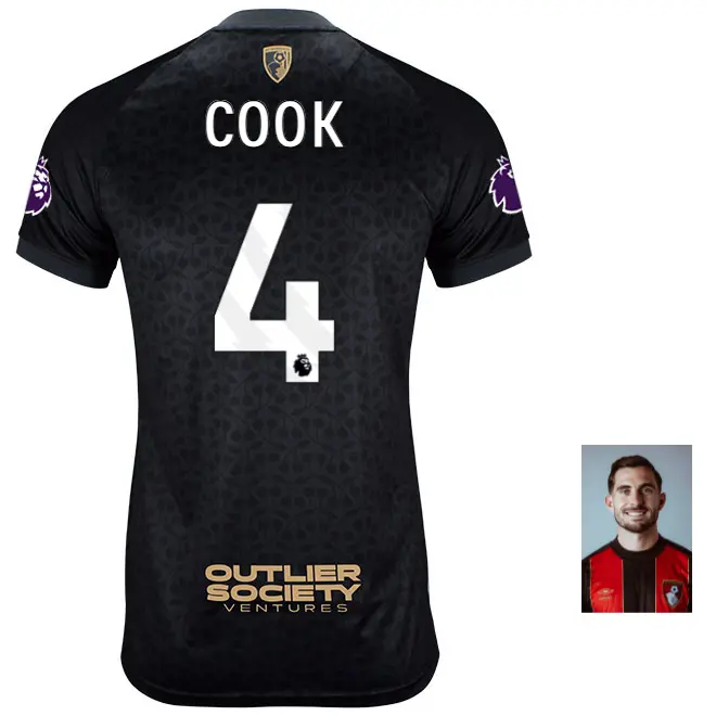 mbj-x-afcb-womens-shirt-black-4-lewis-cook-mbj24ldshirtbk-04 Bournemouth Kit Collection | Premium AFC Bournemouth Merchandise
