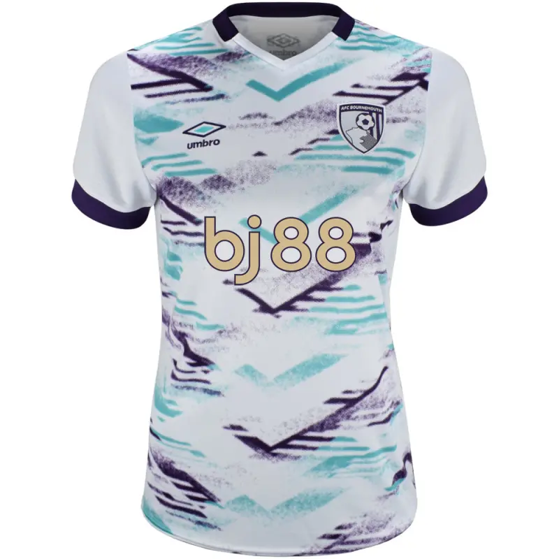 womens-away-shirt-2425-white-with-custom-printing-away24ldshirt-custom Bournemouth Kit Collection | Premium AFC Bournemouth Merchandise