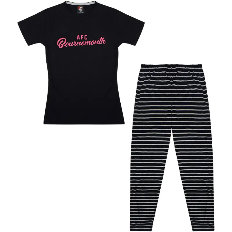 womens-brady-pyjamas-black-bradypjswm Bournemouth Kit Collection | Premium AFC Bournemouth Merchandise