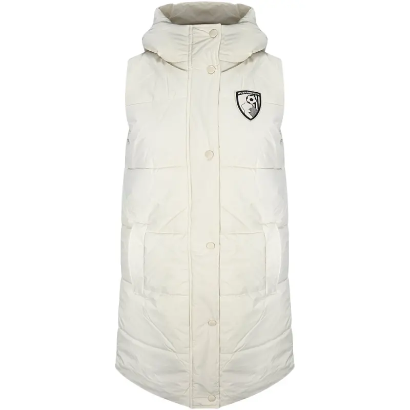 womens-chamonix-long-line-gilet-cream-chamonixwmgicr Bournemouth Kit Collection | Premium AFC Bournemouth Merchandise