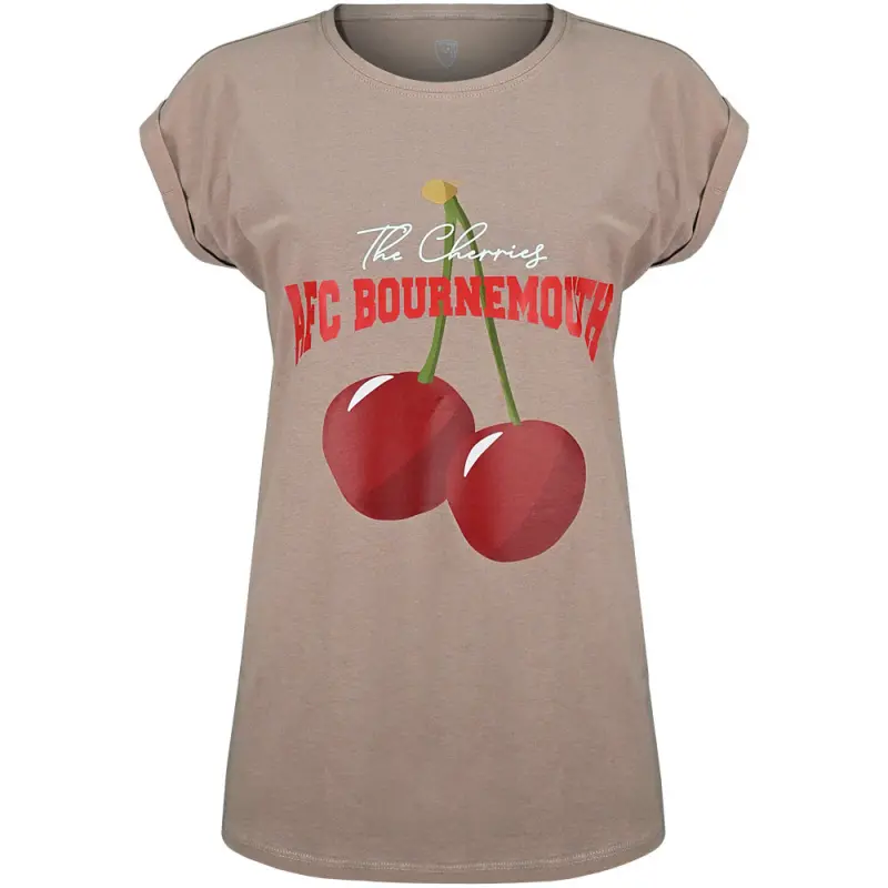 womens-cherry-graphic-cuff-t-shirt-rose-chermotctwmrs Bournemouth Kit Collection | Premium AFC Bournemouth Merchandise