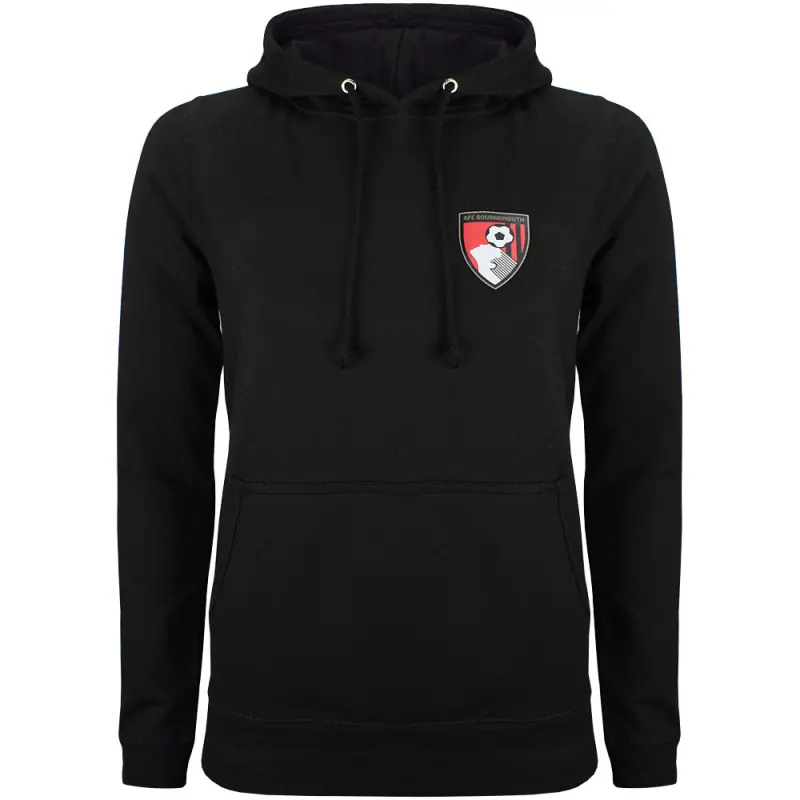 womens-elle-hoodie-black-ellehoodwmbk Bournemouth Kit Collection | Premium AFC Bournemouth Merchandise