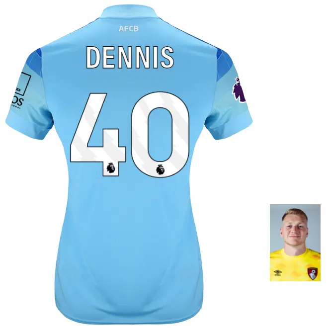 womens-goalkeeper-shirt-2425-aquarius-40-will-dennis-gk24wmshirtaq-40 Bournemouth Kit Collection | Premium AFC Bournemouth Merchandise