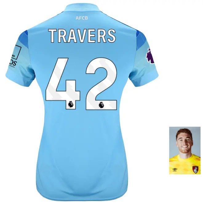 womens-goalkeeper-shirt-2425-aquarius-42-mark-travers-gk24wmshirtaq-42 Bournemouth Kit Collection | Premium AFC Bournemouth Merchandise