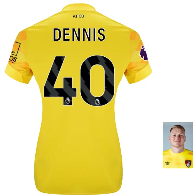 womens-goalkeeper-shirt-2425-cyber-yellow-40-will-dennis-gk24wmshirtye-40 Bournemouth Kit Collection | Premium AFC Bournemouth Merchandise