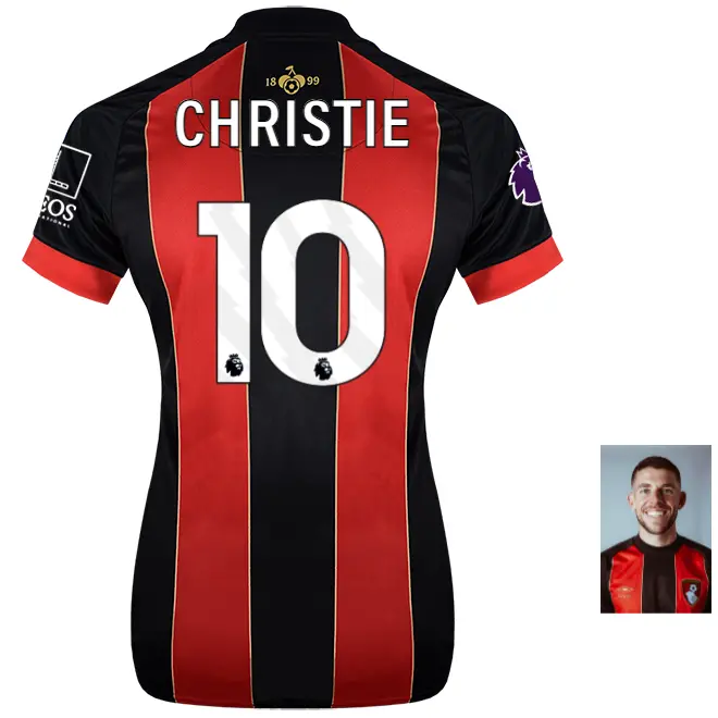 womens-home-shirt-2425-red-black-10-ryan-christie-home24ldshirt-10 Bournemouth Kit Collection | Premium AFC Bournemouth Merchandise