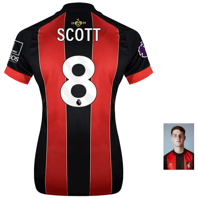 womens-home-shirt-2425-red-black-8-alex-scott-home24ldshirt-08 Bournemouth Kit Collection | Premium AFC Bournemouth Merchandise