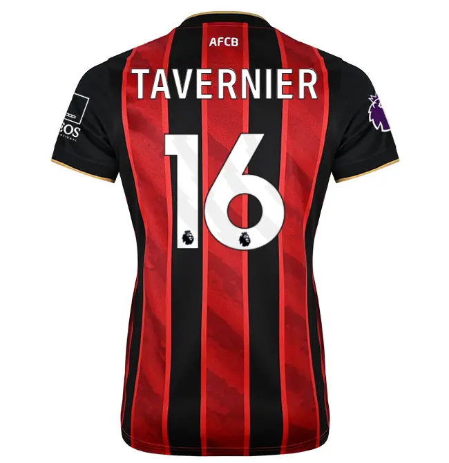 womens-home-shirt-2526-redblack-16-marcus-tavernier-home25ldshirt-16 Bournemouth Kit Collection | Premium AFC Bournemouth Merchandise