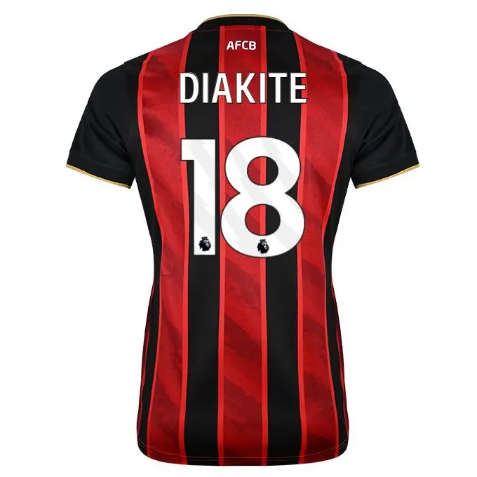 womens-home-shirt-2526-redblack-18-bafode-diakite-home25ldshirt-18 Bournemouth Kit Collection | Premium AFC Bournemouth Merchandise