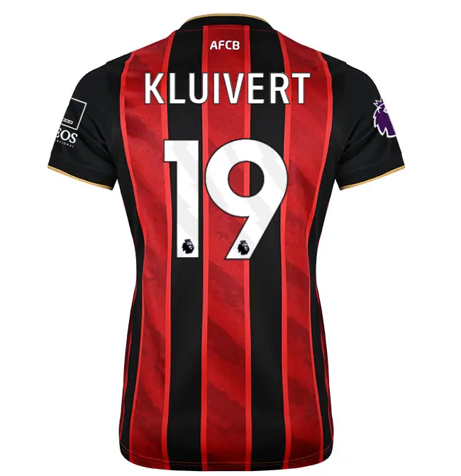 womens-home-shirt-2526-redblack-19-justin-kluivert-home25ldshirt-19 Bournemouth Kit Collection | Premium AFC Bournemouth Merchandise