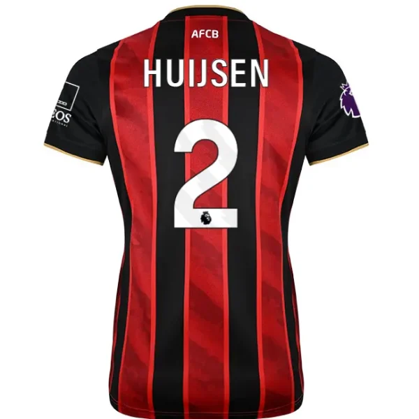 womens-home-shirt-2526-redblack-2-dean-huijsen-home25ldshirt-02 Bournemouth Kit Collection | Premium AFC Bournemouth Merchandise