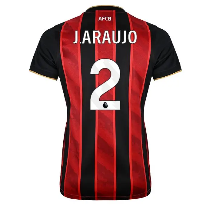 womens-home-shirt-2526-redblack-2-julin-araujo-home25ldshirt-02 Bournemouth Kit Collection | Premium AFC Bournemouth Merchandise