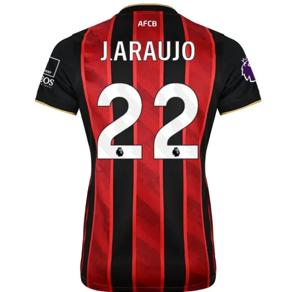 womens-home-shirt-2526-redblack-22-julin-araujo-home25ldshirt-22 Bournemouth Kit Collection | Premium AFC Bournemouth Merchandise