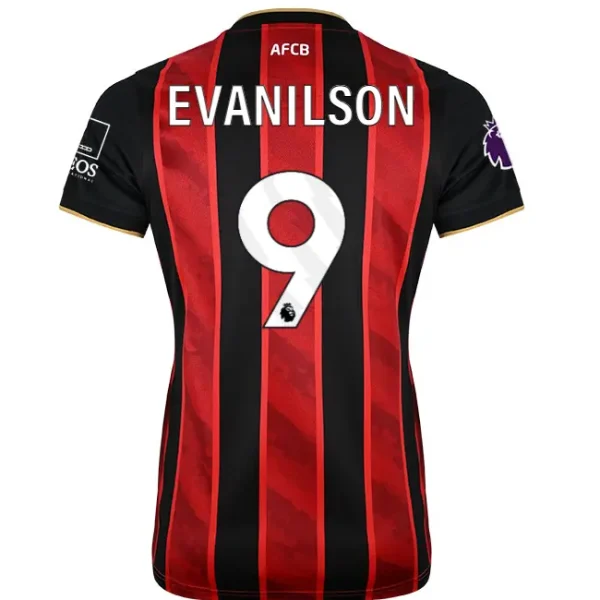 womens-home-shirt-2526-redblack-9-evanilson-home25ldshirt-09 Bournemouth Kit Collection | Premium AFC Bournemouth Merchandise