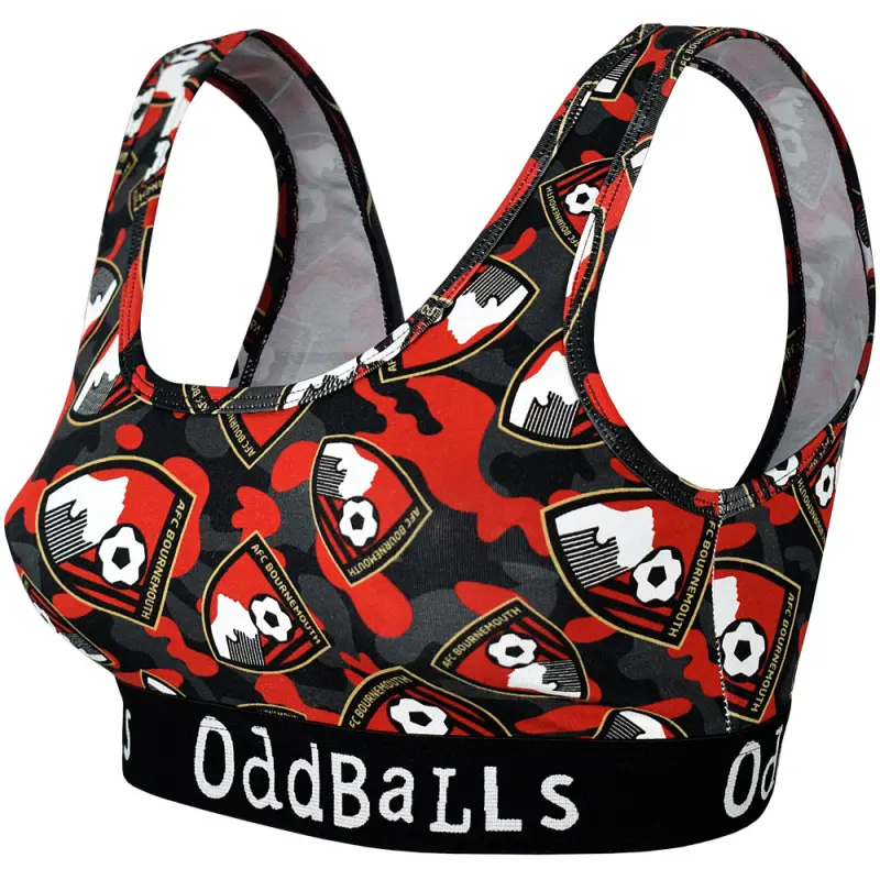 womens-oddballs-bralette-multi-crest-oddballwmbamc Bournemouth Kit Collection | Premium AFC Bournemouth Merchandise