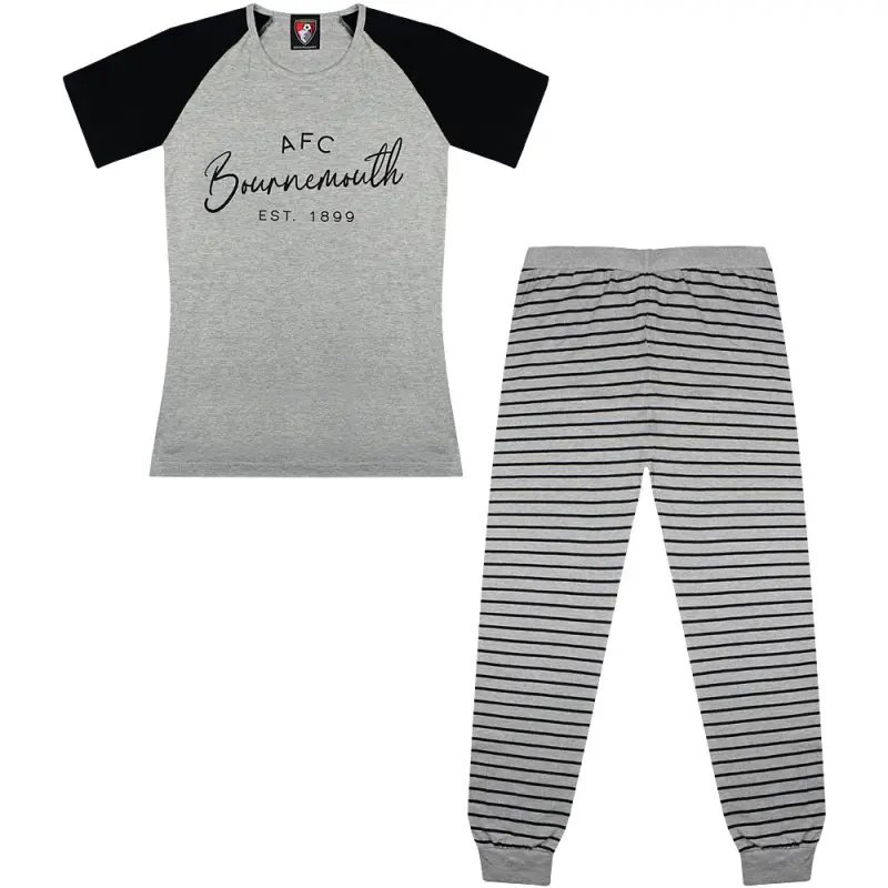 womens-sophie-pyjamas-blackgey-sophiepjwm21 Bournemouth Kit Collection | Premium AFC Bournemouth Merchandise