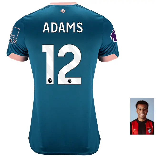 womens-third-shirt-2425-lagoon-green-12-tyler-adams-thrd24ldshirt-12 Bournemouth Kit Collection | Premium AFC Bournemouth Merchandise