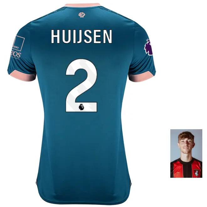 womens-third-shirt-2425-lagoon-green-2-dean-huijsen-thrd24ldshirt-02 Bournemouth Kit Collection | Premium AFC Bournemouth Merchandise