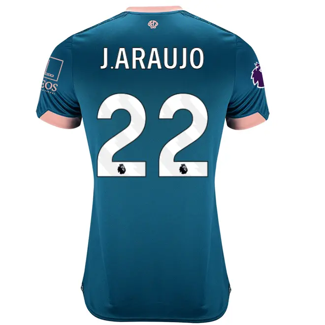 womens-third-shirt-2425-lagoon-green-22-julin-araujo-thrd24ldshirt-22 Bournemouth Kit Collection | Premium AFC Bournemouth Merchandise