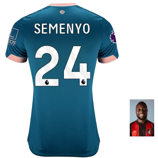womens-third-shirt-2425-lagoon-green-24-antoine-semenyo-thrd24ldshirt-24 Bournemouth Kit Collection | Premium AFC Bournemouth Merchandise