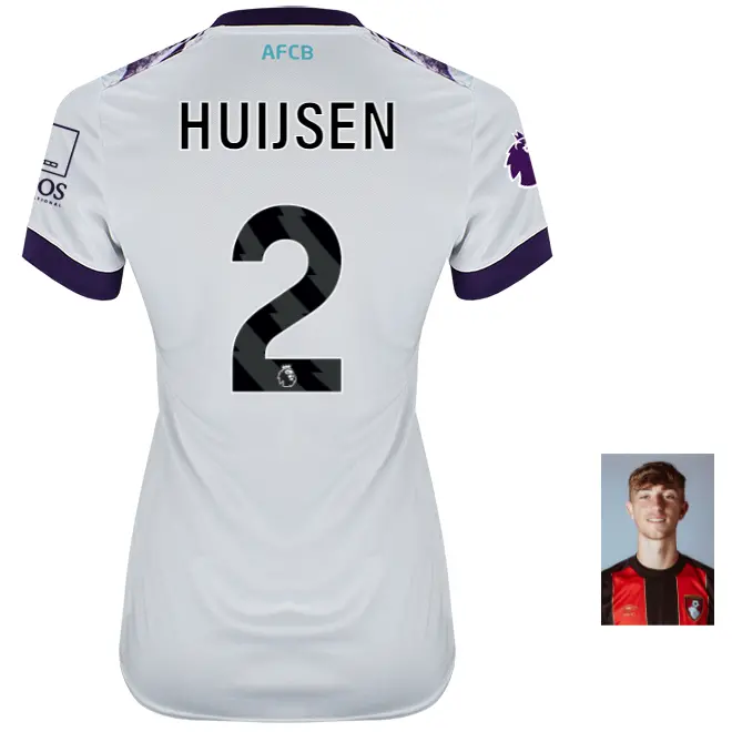 womens-unsponsored-away-shirt-2425-2-dean-huijsen-away24ulshirt-02 Bournemouth Kit Collection | Premium AFC Bournemouth Merchandise