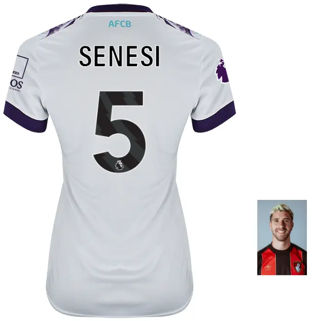 womens-unsponsored-away-shirt-2425-5-marcos-senesi-away24ulshirt-05 Bournemouth Kit Collection | Premium AFC Bournemouth Merchandise