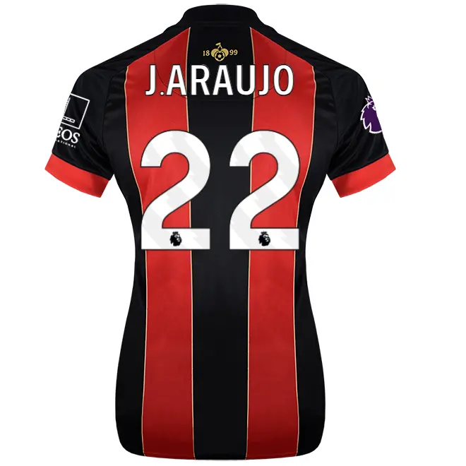womens-unsponsored-home-shirt-2425-22-julin-araujo-home24ulshirt-22 Bournemouth Kit Collection | Premium AFC Bournemouth Merchandise