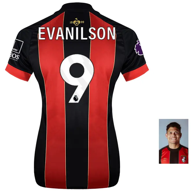 womens-unsponsored-home-shirt-2425-9-evanilson-home24ulshirt-09 Bournemouth Kit Collection | Premium AFC Bournemouth Merchandise