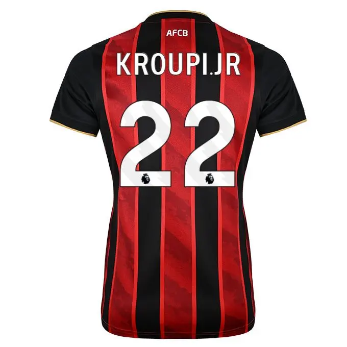 womens-unsponsored-home-shirt-2526-22-junior-kroupi-home25ulshirt-22 Bournemouth Kit Collection | Premium AFC Bournemouth Merchandise