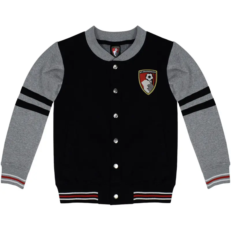 youths-cobb-baseball-jacket-black-cobbjkytbk Bournemouth Kit Collection | Premium AFC Bournemouth Merchandise